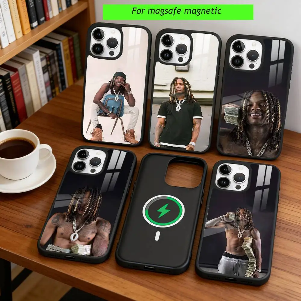 

Raper K-King Von Phone Case For iPhone17,16,15,14,13,12,11 Plus,Pro Magnetic For Magsafe Wireless Charging