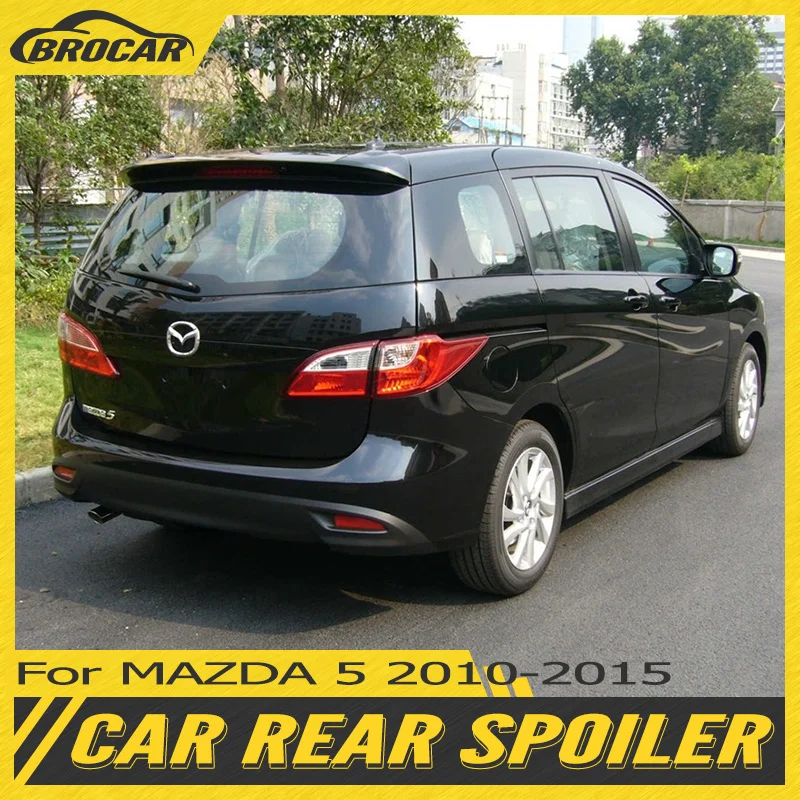 Para 2011 12 13 14 15 16 17 Mazda 5 Premacy MAX estilo de fábrica plástico ABS de alta calidad alerón sin pintar alerón de maletero