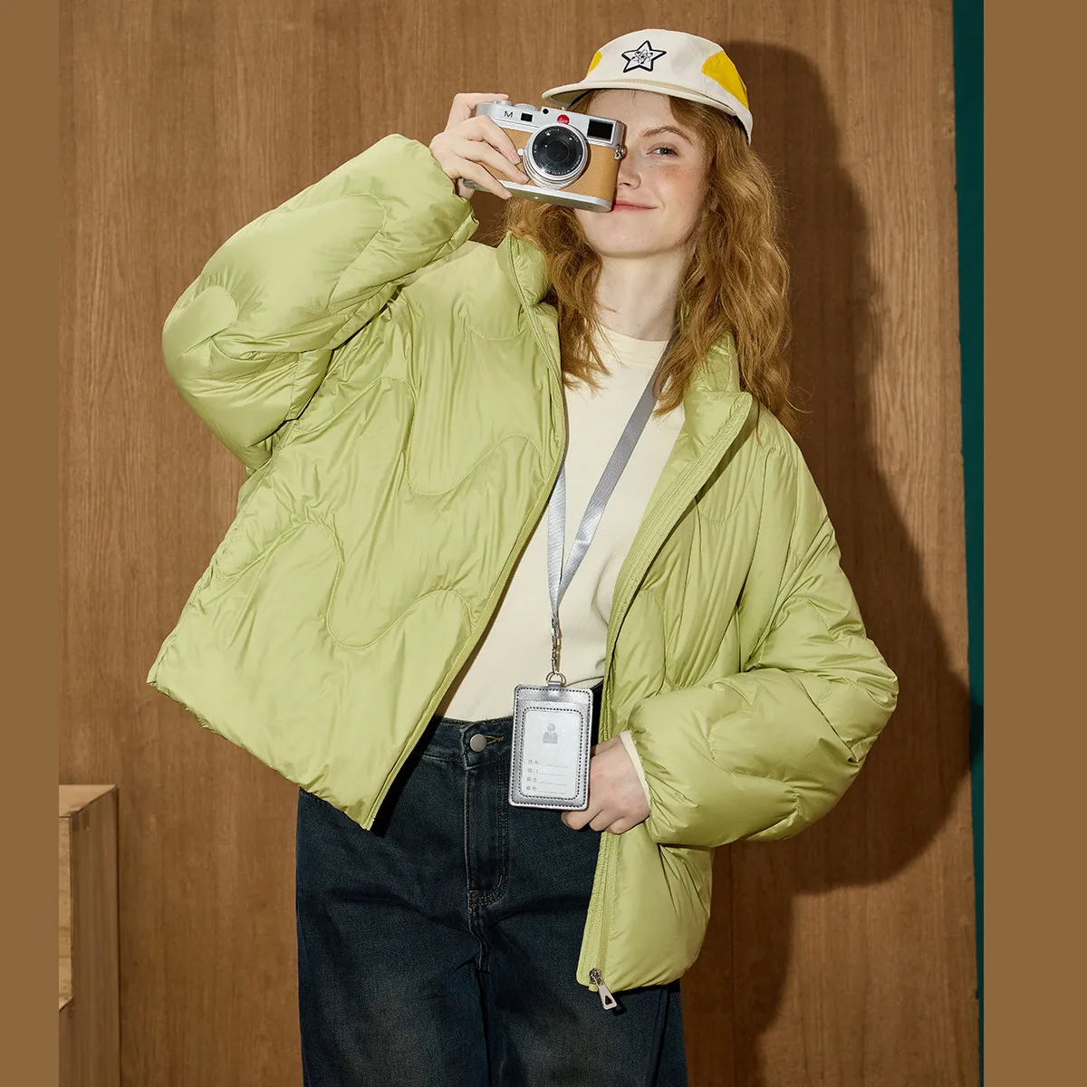 2025年冬 レディース 90%ダウン入り パファージャケット スタンドカラー キルティング 軽量コート オーバーサイズ パフスリーブデザイン 4色展開