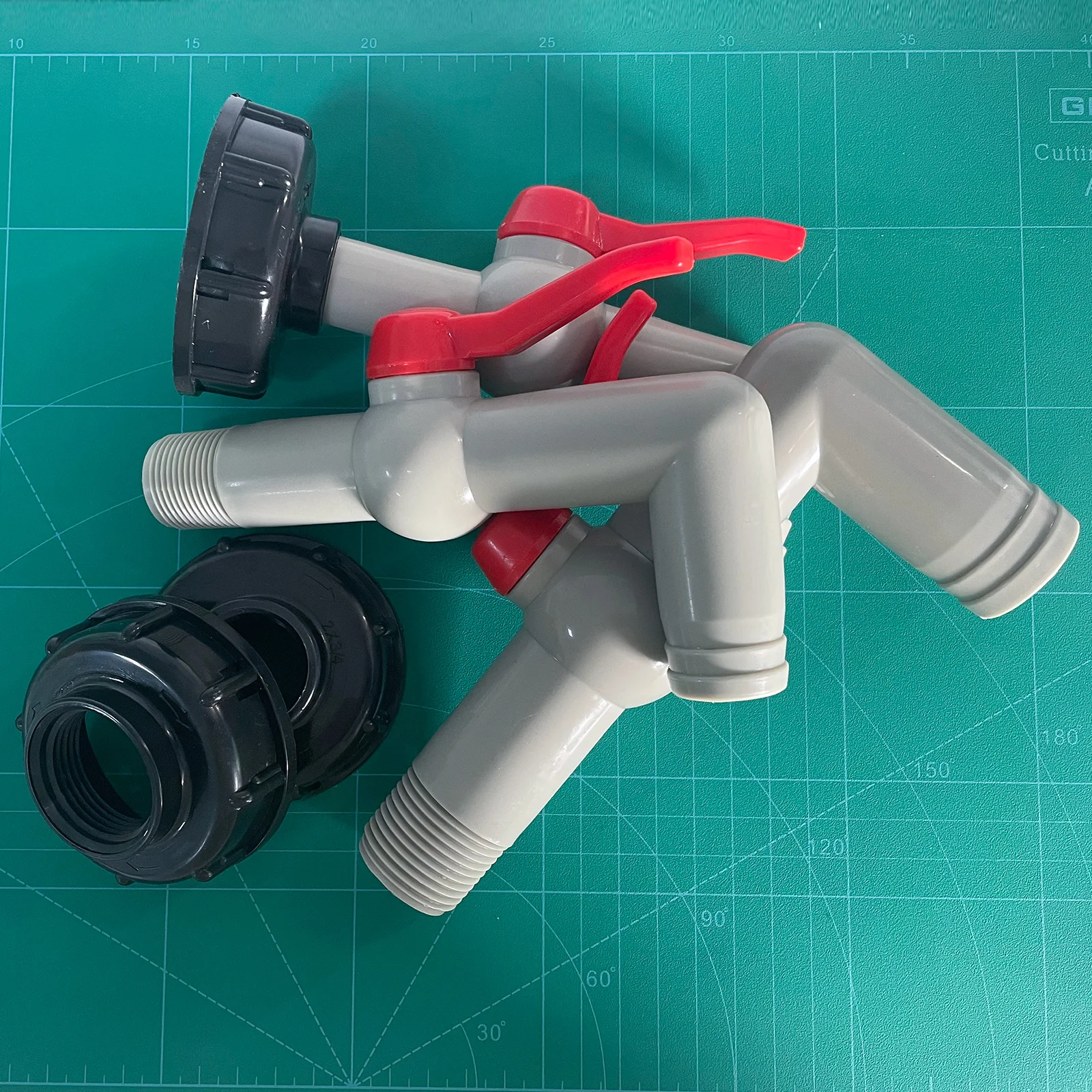 Комбинированный комплект из 2 шт. IBC, адаптер для резервуара для воды, фитинги, адаптер для резервуара для воды 1/2 дюйма, 3/4 дюйма, 1 дюйм, резьбовой шаровой клапан, шланг, садовый шланг, кран