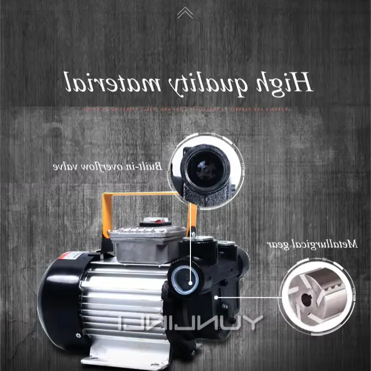 Diesel Pump Self-priming Unit Electric Refueling Oil Drum Pumping With Oil Gun