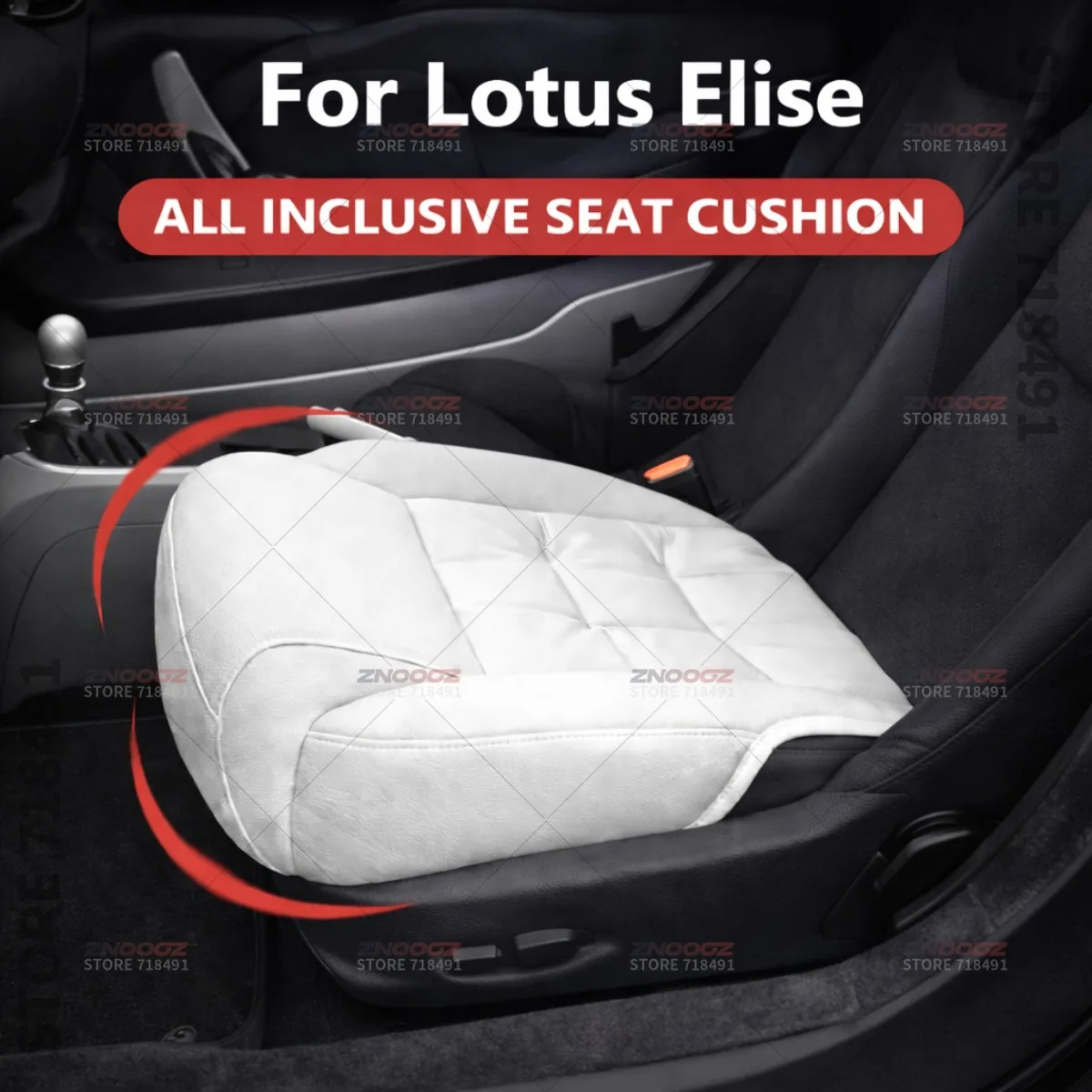 

Подушка-удлинитель для автомобильного сиденья с поддержкой для ног, из пены с эффектом памяти, аксессуар для интерьера Lotus Elise