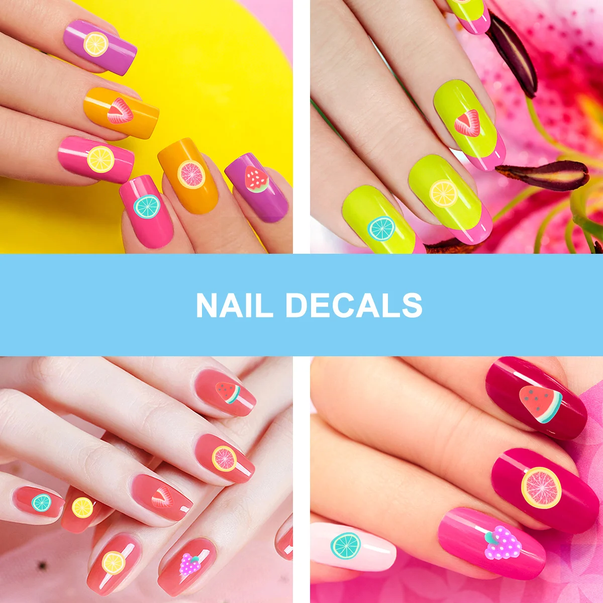 

5000Pcs Colorful Clay Fruit Nail Slice Stickers Suitable for Nail Art DIY Stage Party Night Decorations Clay Fruit Slice