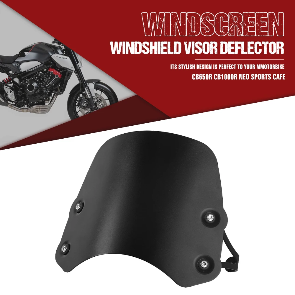 

FOR HONDA CB650R CB 650R CB1000R Neo Sports Cafe 2018 2019 2020 2021 Motorcycle Windshield Wind Deflector Windscreen Windproof