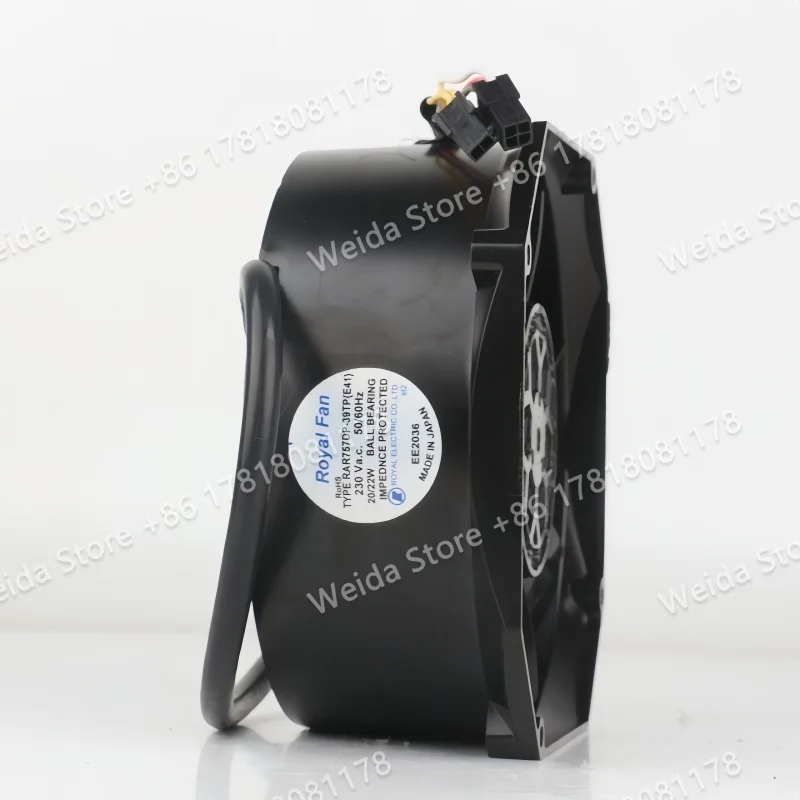 ventola-di-raffreddamento-royal-fan-ac230v-20-22w-dc-ec-per-macchine-utensili-interamente-in-metallo-resistente-alle-alte-temperature-rar757dp-39tp-e41