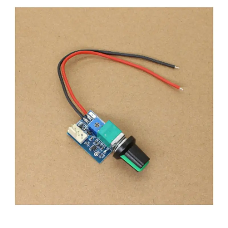 Exquisite-3X DC 12V Adjustable 0%-100% PWM Fan Speed Controller With Knob Switch 4 Wire Fan Speed Governor Noise Reduction