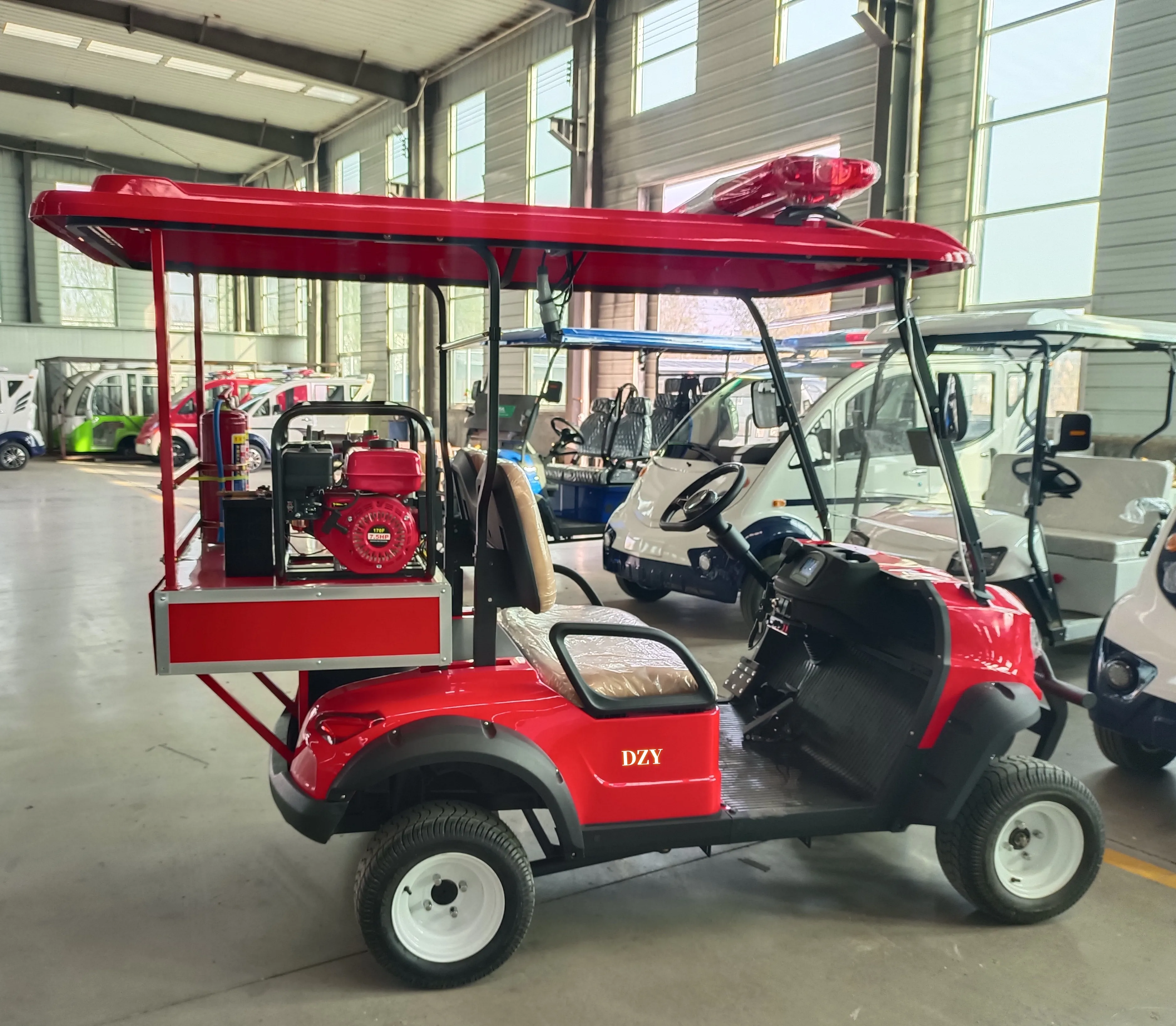 DZY OEM Service Accepted Customized 2+2 4 Seater Club Car Golf Carts Lithium Battery Electric Golf Cart for Sale