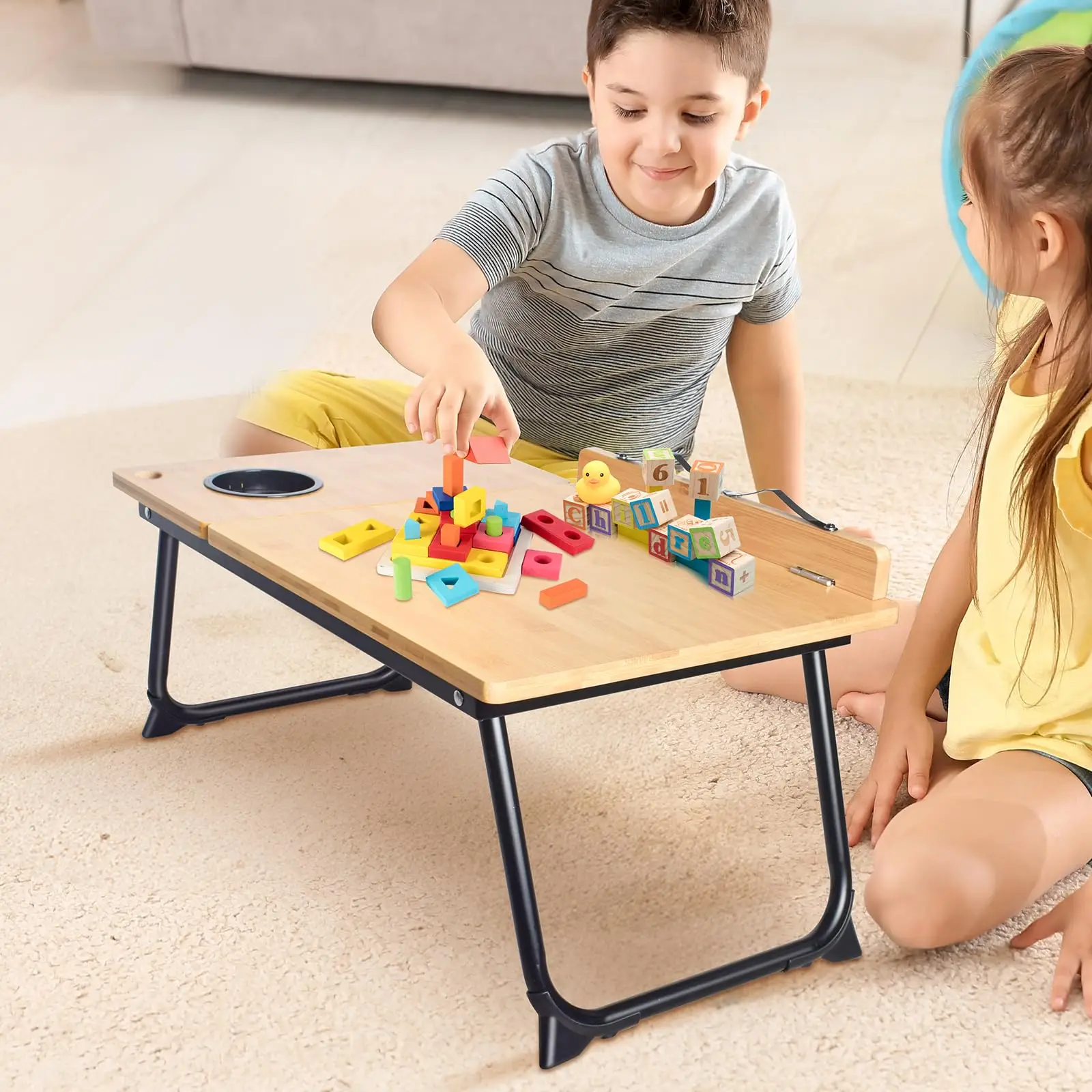 Folding Laptop Table On Bed Sofa Laptop Support Foldable Lazy Table Board Lifting Adjustable Computer Desk Table for laptop