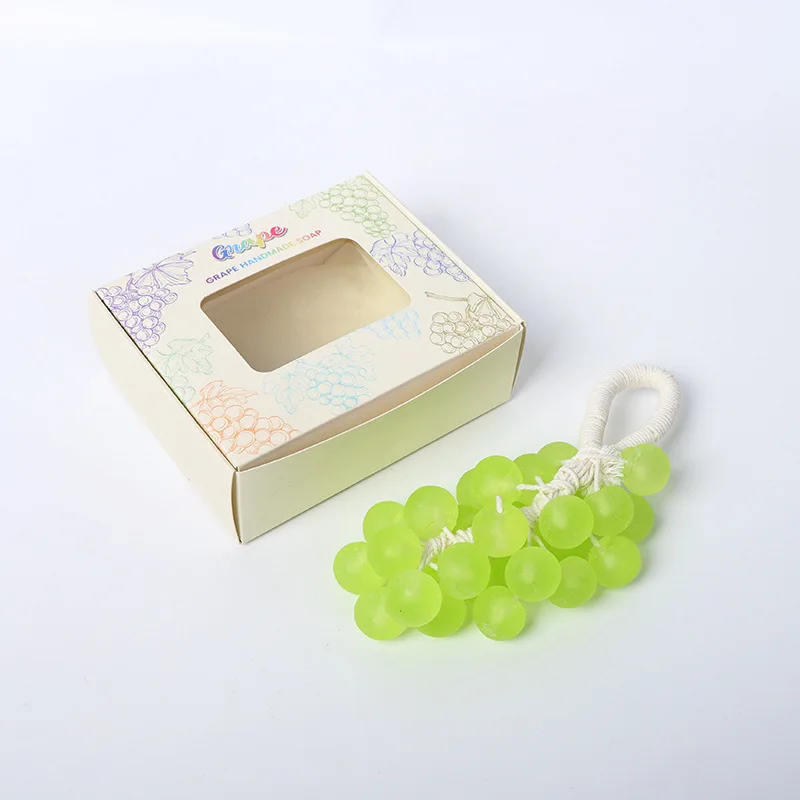 

Gift Box Soap,Simulated Grape Bunches Handmade Soap Bar: Face Body Cleaning & Moisturizing & Bathing & Washing,Mild Remove Dirt