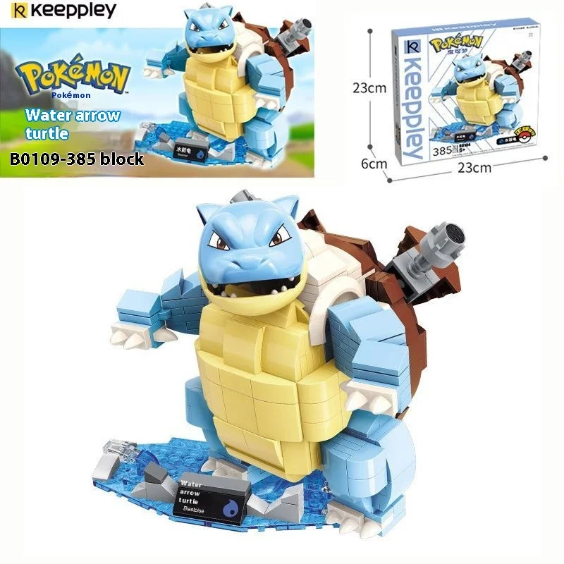 Hot Originele Keeppley Pokemon DIY Pikachu Blastoise Charizard Venusaur Mewtwo Gyarados Bouwsteen Model Anime Pop Kinderen ToyG