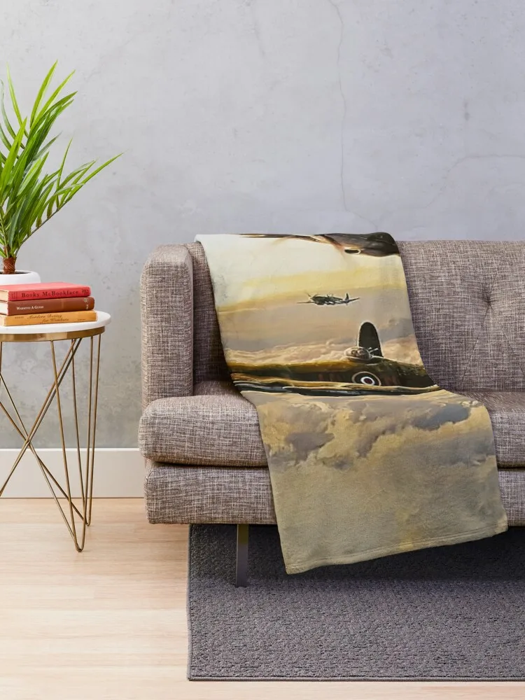 Spitfire Lancaster Escort Throw Blanket heavy to sleep Beach Luxury Thicken Blankets