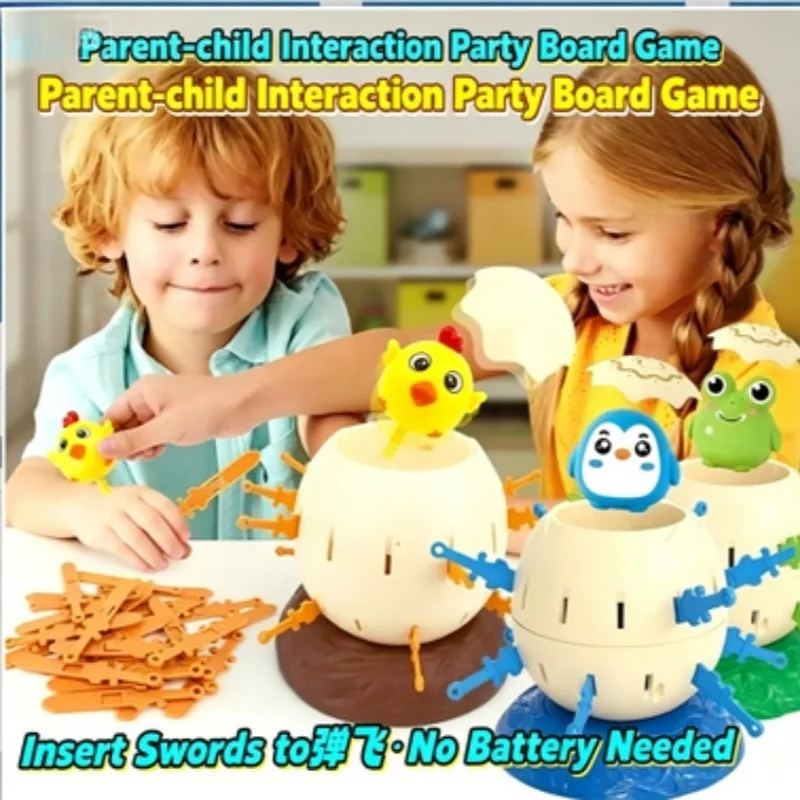 Parent-child Interactive Party Manual Board Game Children's Sword Egg Toy Decompression Bucket Game