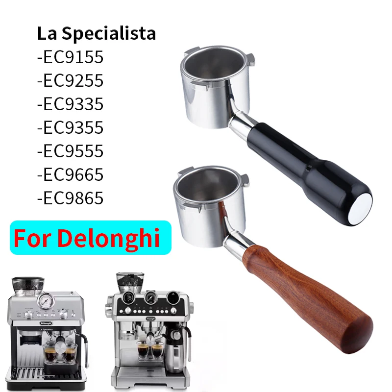 Kaffee Bodenloser Siebträger Nackt Siebträger 51 mm für Delonghi La Specialista 9335 9155 9355 9665 EC950 Espressomaschine