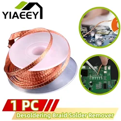 Desoldering Braid Tape Copper Solder Wire Soldering Wick Tin Solder Removal Braid Welding Wire Repair Tool 1.5/2/2.5/3/3.5mm NEW