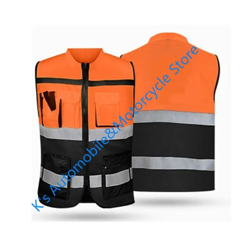 

Q39F Night Work Security Running Cycling Safety Reflective Vest High Visibility Vest