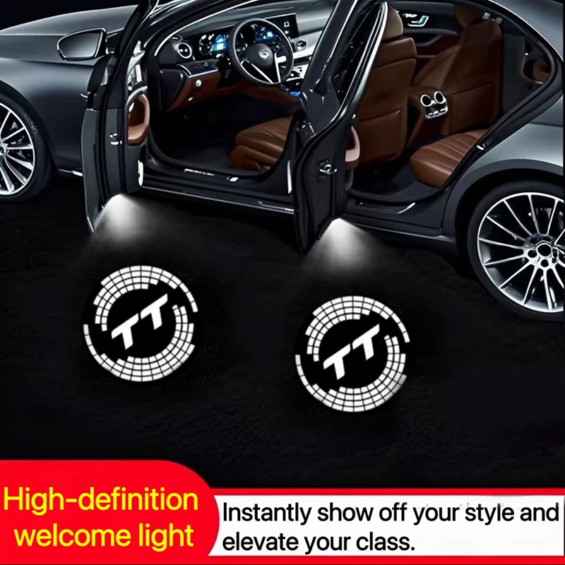 Car Styling Door Welcome Lights Emblem LED Laser Project Ghost Lamp for Audi E-tron 2019-2022 TT 2008 -2023 2024 Car Led Light