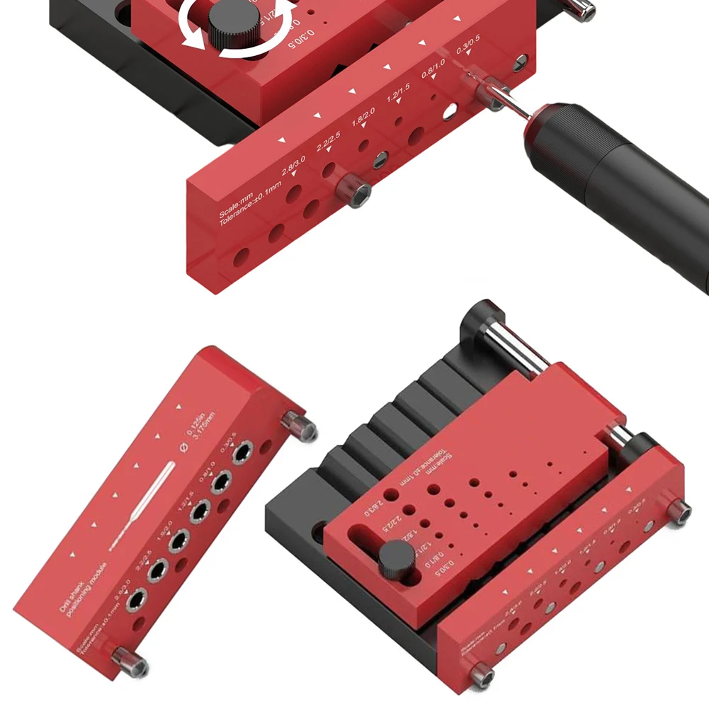 

Positioning Module Center Drilling Tool Pin Jig Positioner, Suitable For Round Rod Drilling Jig Tool Accessories Positioner