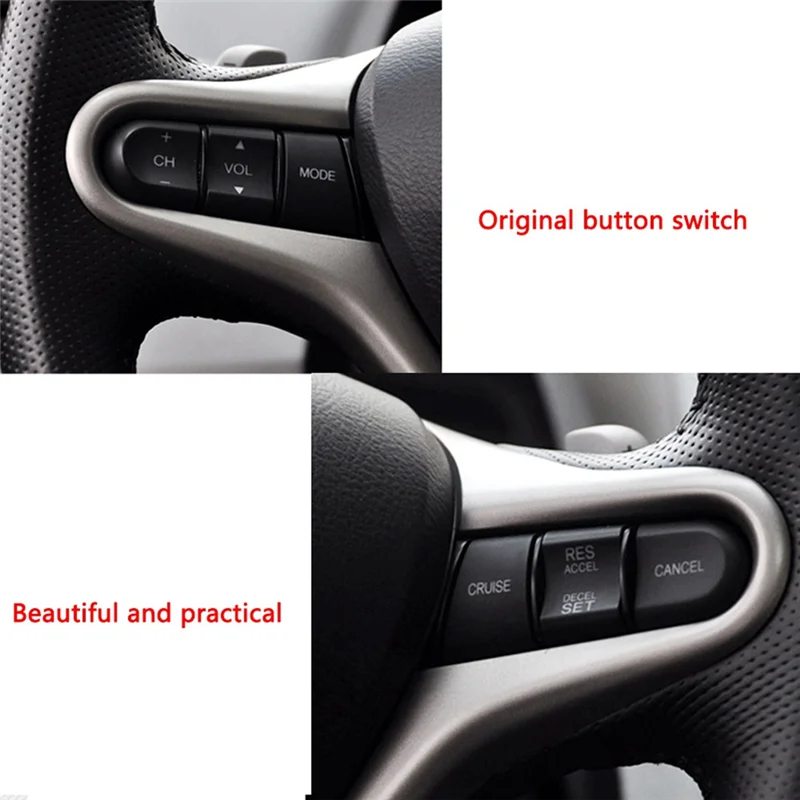 Car Steering Wheel Cruise Control Switch 36770-SNA-A12 For Honda Civic Jazz GE8 Audio Remote Accel Button 36770-SNR-C21-N30R