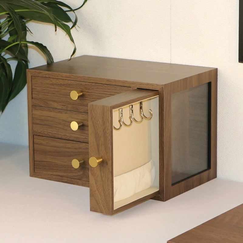 

Portable Jewelry Box Multifunctional Storage Boxes Transparent Necklace Organizer Bracelet Jewelry Display Boxes for Bedroom