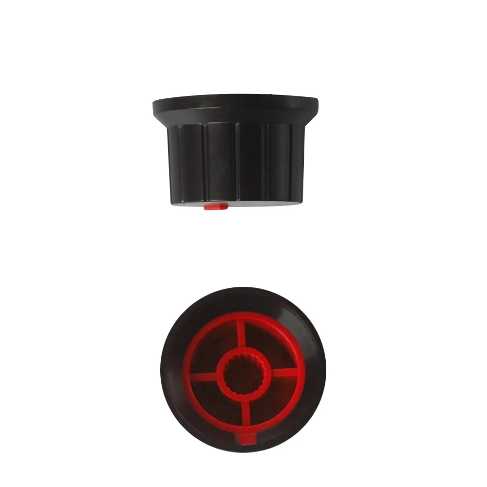 Tampa do botão do potenciômetro para o codificador, Volume Control botões, vermelho, flor-eixo, codificador, 24*15mm, 5pcs