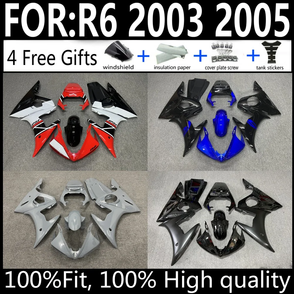 

Precision Fit Injection Fairing Kit For Yamaha YZF-R6 2003-2005 Bodywork Cowling Set High Grade Fitment
