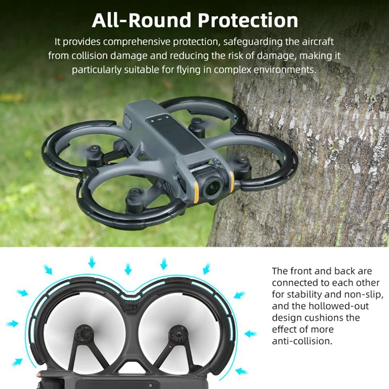 Protective Bumper For Dji Avata 2 Drone Accessories Propeller Guard Anti-Collision Impact Protectors Prop Bumper