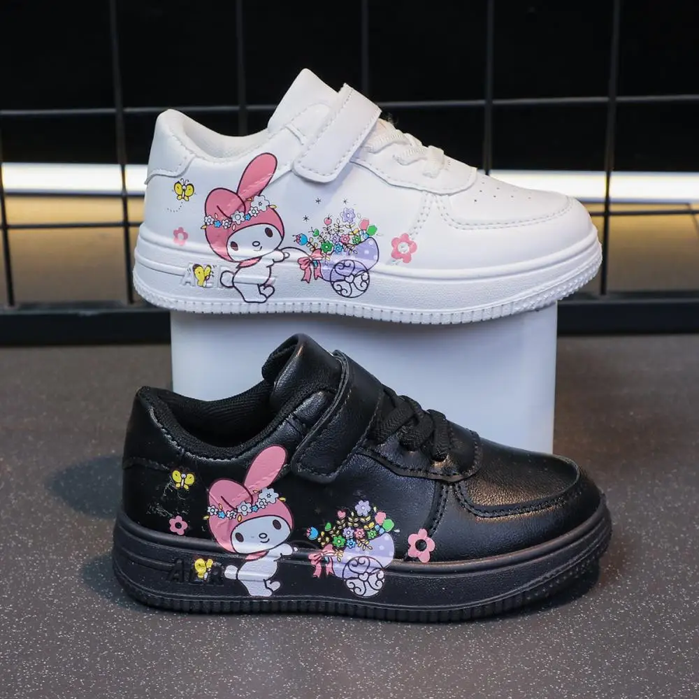 

Sanrio Anime Kids Board Shoes My Melody Spring Autumn Student Sneakers Cartoon Cute Children Girls Printing Casual Board Shoes