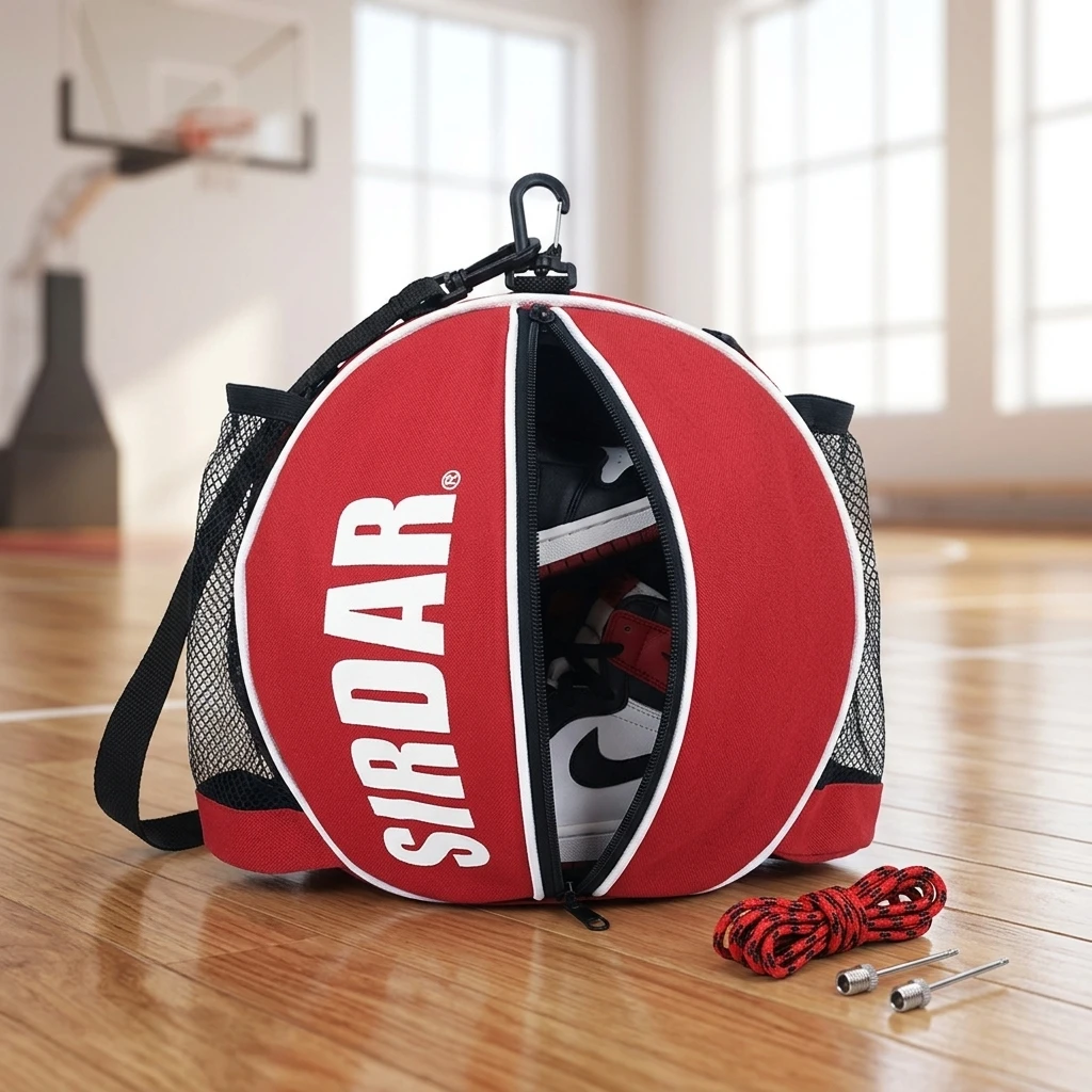 Basketball Backpack with Shoe Compartment 600D Waterproof Nylon Capacity for Basketball Training and Gym for Students Athletes