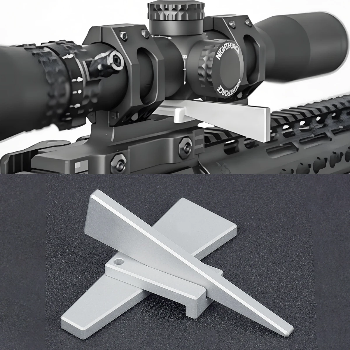 Metal 3Pcs Optic Leveler Combo Tool Kit for Scope Fine Adjustment Aluminum Adjust Leveling Scopes Smithing Maintenance Tool