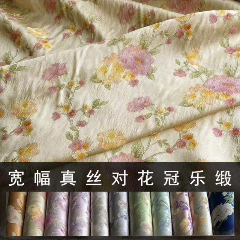 

Платье Cheongsam в китайском стиле из жаккардовой парчовой шелковой ткани широкой ширины из