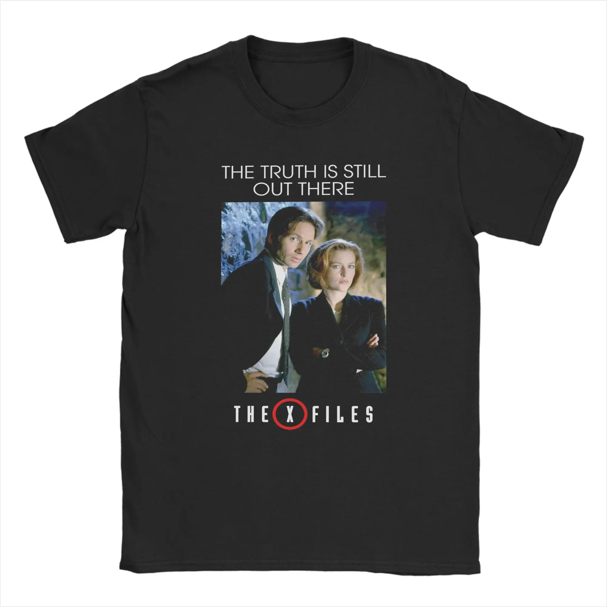 Футболка из фильма «X Files», мужские хлопковые футболки Fox Mulder Dana Scully и John Doggett Monica Reyes, футболки с короткими рукавами, одежда