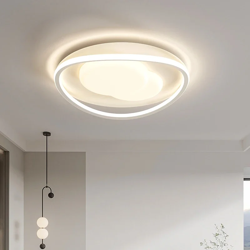 

Modern LED Ceiling Lights Nordic Minimalism Style Round Panel Ceiling Lamp For Living Room Bedroom Indoor Lighting Lamp Fixtures