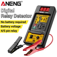 ANENG RT01 Car Battery Voltage Detector Tester Diagnostic 11-25V Voltage Aermotor Repair 4/5 Foot Socket Relay Analysis Test Too