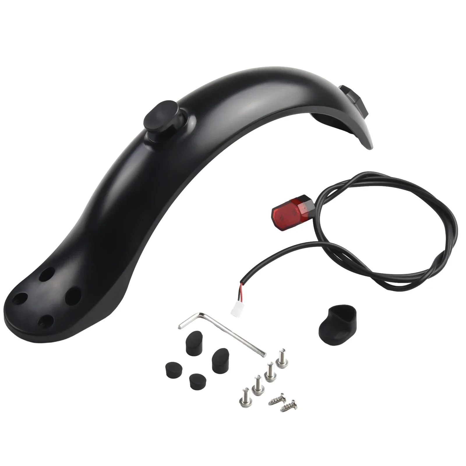 1 Set 4-hole Rear Fender For-Xiaomi 8.5inch Electric Scooter Mudguard Set Rear Fender Four-hole Electric Scooters Accessories