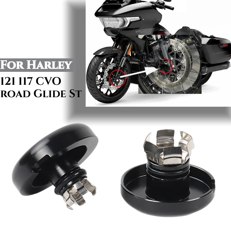 

For Harley 121 117 CVO Road Glide St Motorcycle Impact Resistant Nut Cover Black Finish Extended Component Life Accessories