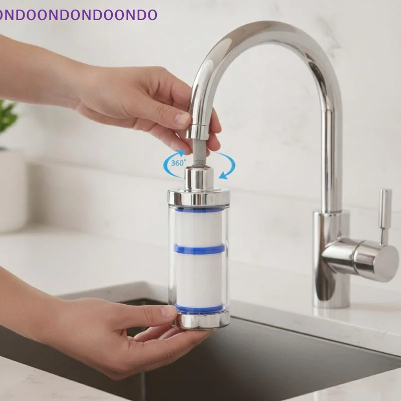 Universal Faucet Water Filter With 360 Degree Rotation And Effective Impurity Filtration Perfect For Kitchen Bathroom Daily Use