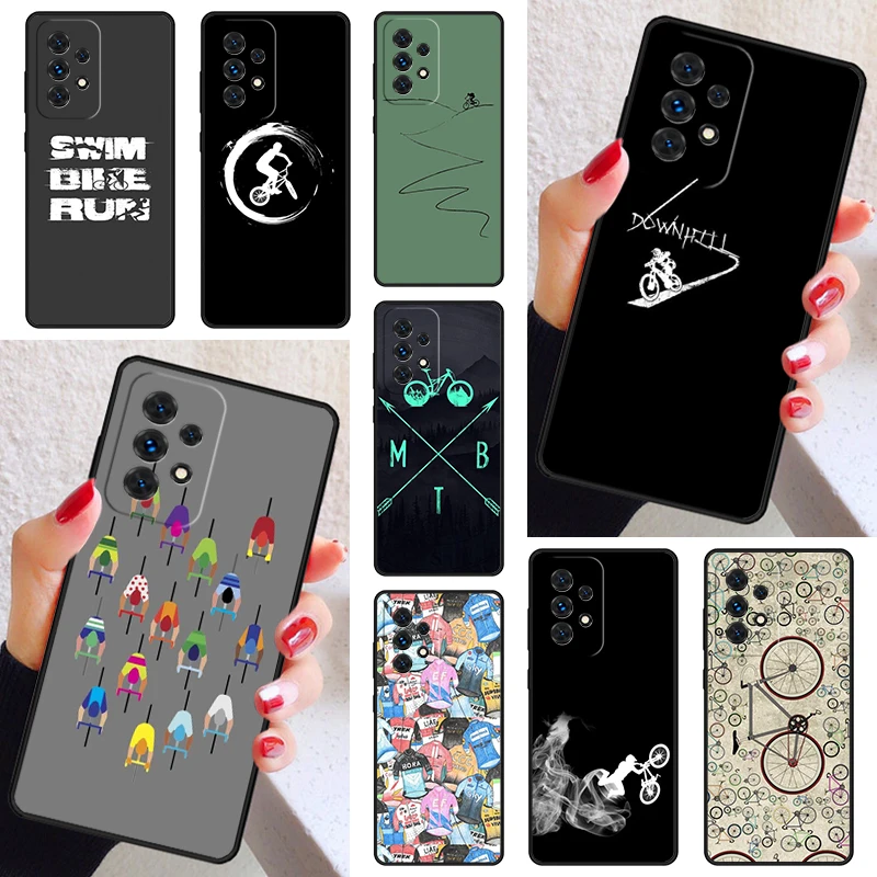 Mountain Bike Cycling Lover Case Cover For Samsung Galaxy A52 A72 A73 A20e A21S A50 A70 A11 A12 A42 A31 A40 A51 A71 A32 A80 A91