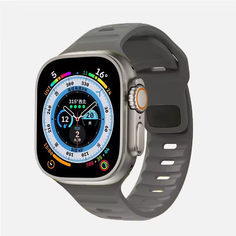 Strap For Apple Watch Band 49mm 44mm 45mm 41mm 40mm 42mm 38mm Soft Silicone sport Bracelet iwatch Serise 8 7 SE 6 5 9 Ultra 49mm - Image 10