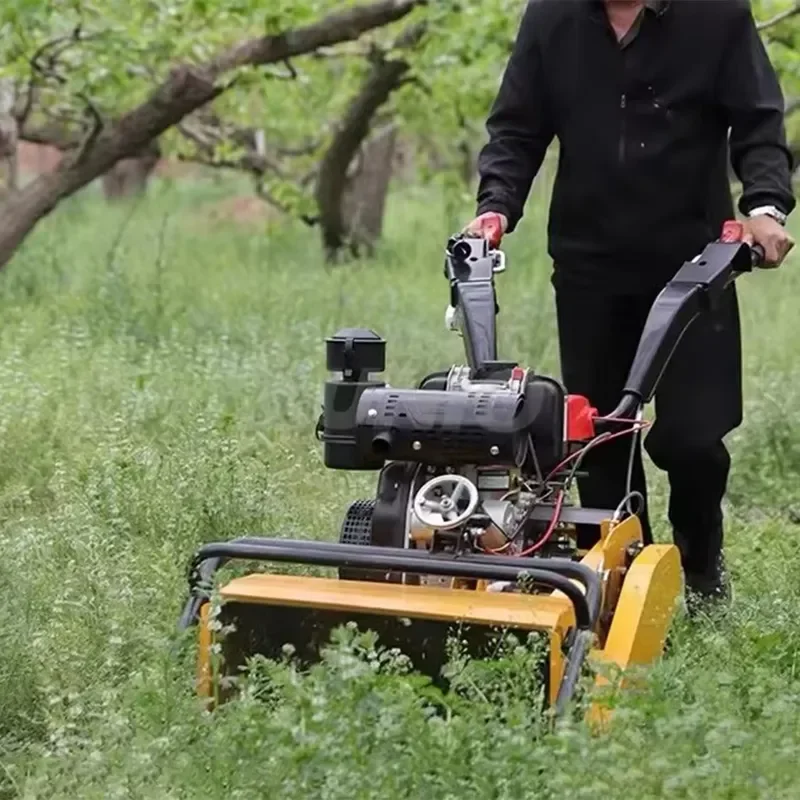 New Self-Propelled Agricultural Garden Farm Orchard Weeder Rotary Tilling Soil Grass Ground Ditching Can Hoe Roots