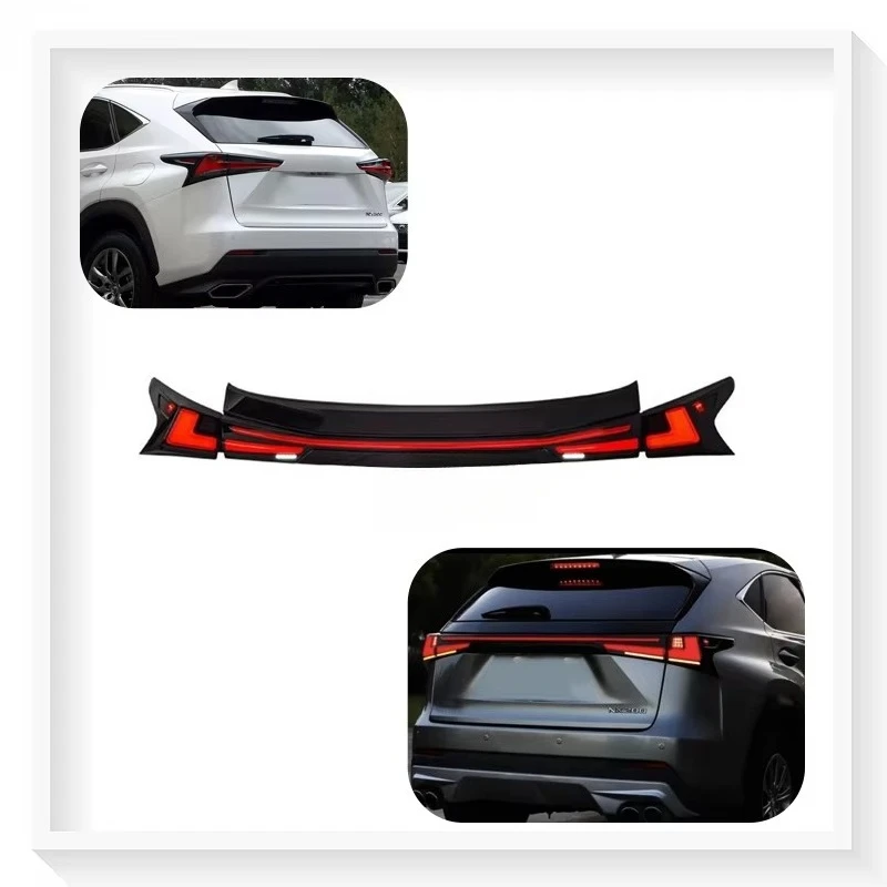 

Для Lexus NX200 NX300 2014-2022: Обновленные светодиодные задние фонари с функцией проникающего света, ходовые огни, фонари заднего хода, установка Plug and Play
