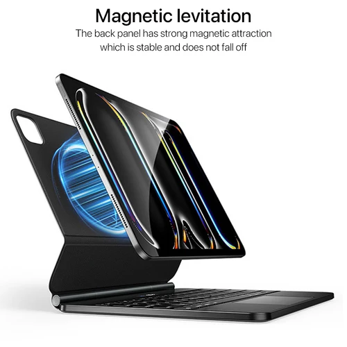 Imagen 2 del producto Para Ipad funda para teclado para Ipad 10th 11in 12,9in teclado mágico magnético retroiluminado teclado inalámbrico Bluetooth accesorios para Ipad