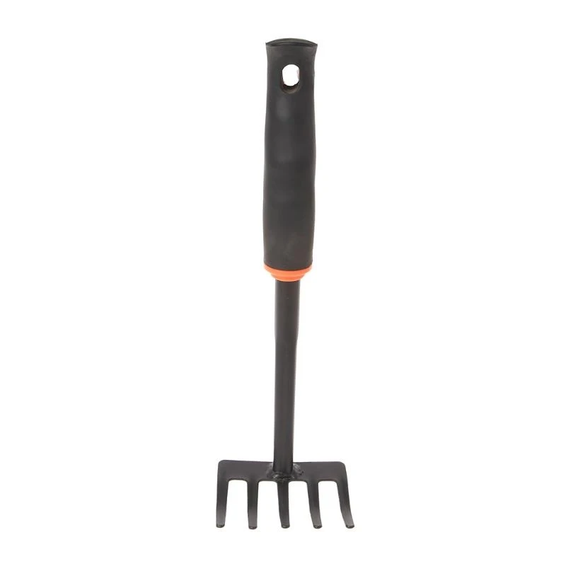 A2UD 1pc 홈 정원 이식 도구를위한 미니 스틸 레이크 미니 스틸 레이크