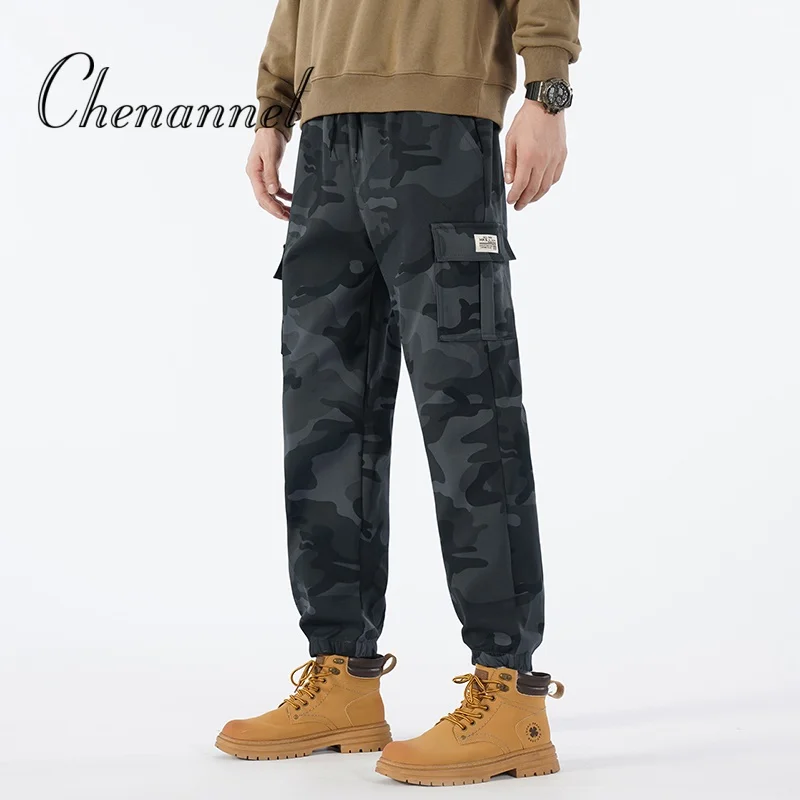 

Men's Camouflage Workwear Pants American Streetwear Brand Multi Pocket Pants Trendy Versatile Bottoms