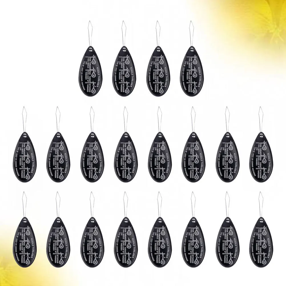 20 قطعة إبرة الألومنيوم عراف مشرق مقبض صغير سلك معدني مرن خيوط أداة مثالية لآلة الخياطة اليدوية DIY بها بنفسك