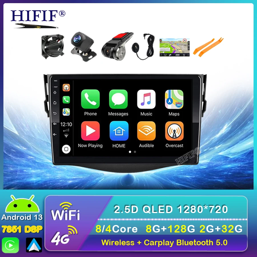 

Android 13 Car Dvd Player For Toyota RAV4 Rav 4 2007 2008 2009 2010 2011 2 din 1024*600 gps navigation wifi Quad core