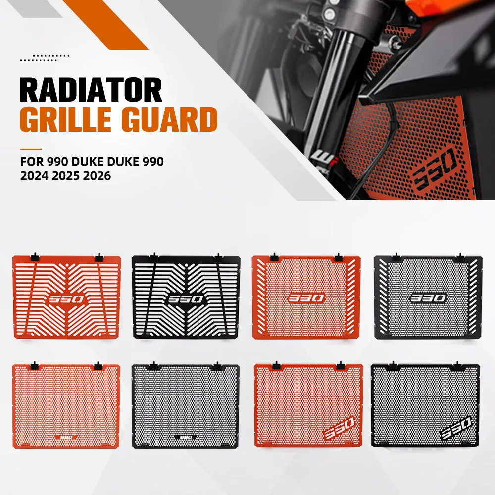 

FOR DUKE990 Black Radiator Grille Protector Cover Guard Protection Accessories 990 Duke DUKE 990 2024 2025 2026