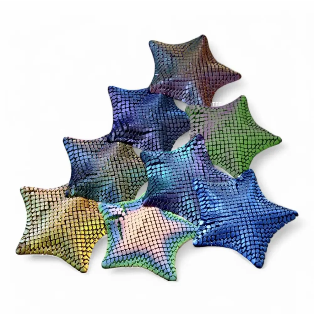 

Красочные украшения в виде морской звезды, шарнирные подвижные суставы, 3D-печатная морская звезда, градиент, многоцветная подвижная морская звезда