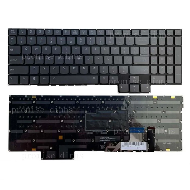 M   for Lenovo Legion S7-15ACH6 S7-15ARH5 S7-15IMH5 Colorful Backlit US keyboard