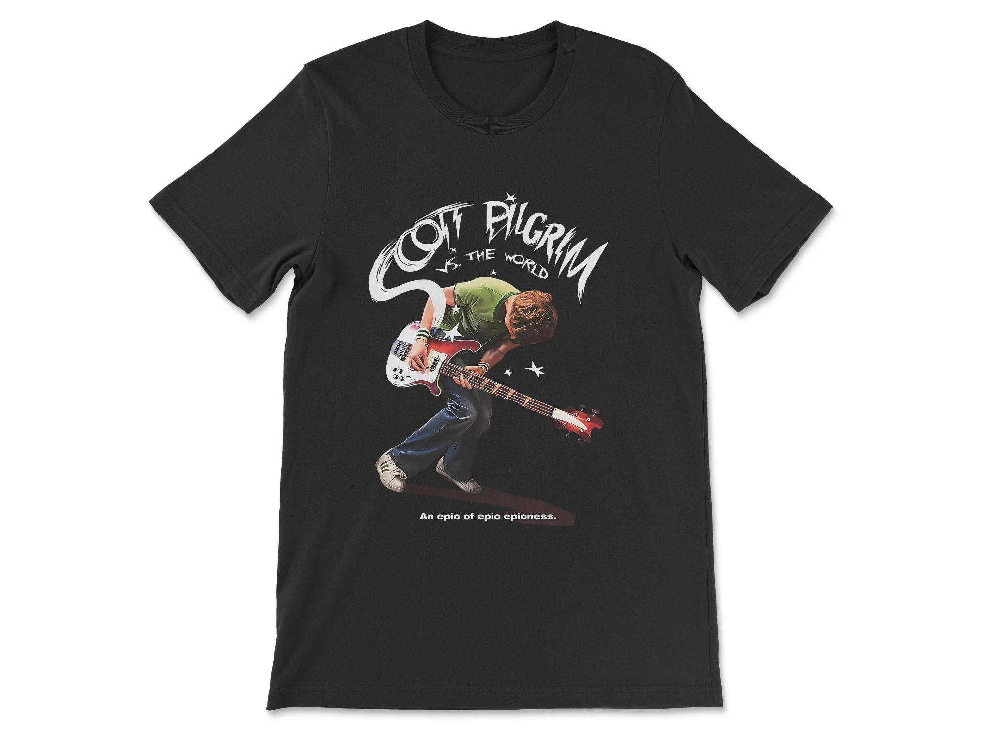 Scott Pilgrim Vs. Camiseta con estampado de películas The World Movie para hombre y mujer, camiseta de algodón de manga corta neutra a la moda de primavera/verano
