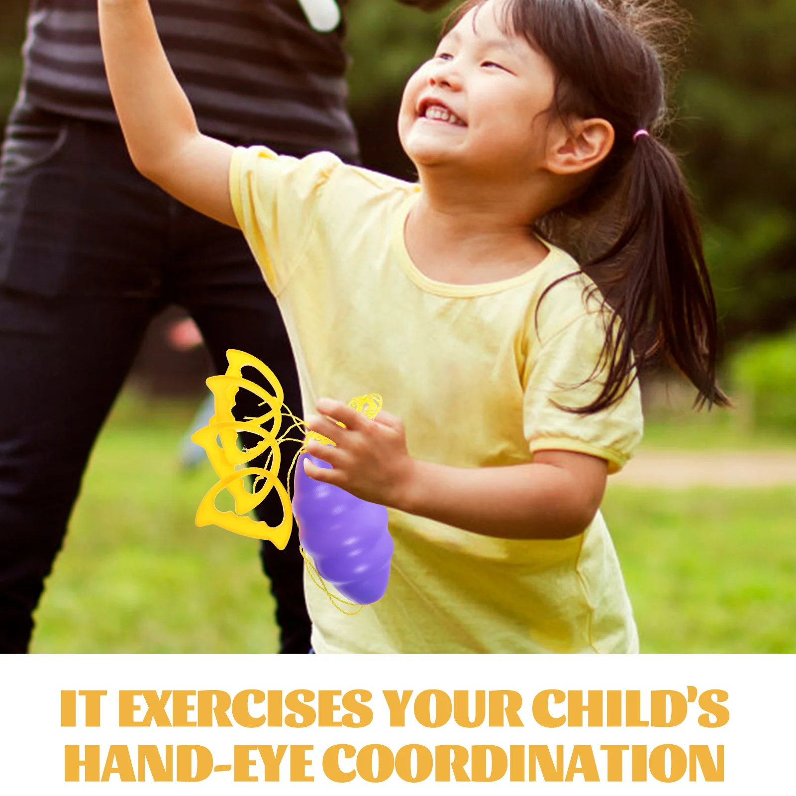 2Pcs Hand Ziehen Rally Bälle Doppel Kooperation Interaktive Bälle Outdoor Eltern Kind Ausübung Koordination Spiel